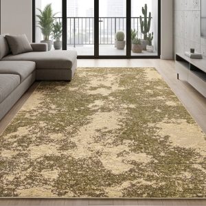 Oren Moss\Cream Contemporary Rugs UK Mainland Free Shipping