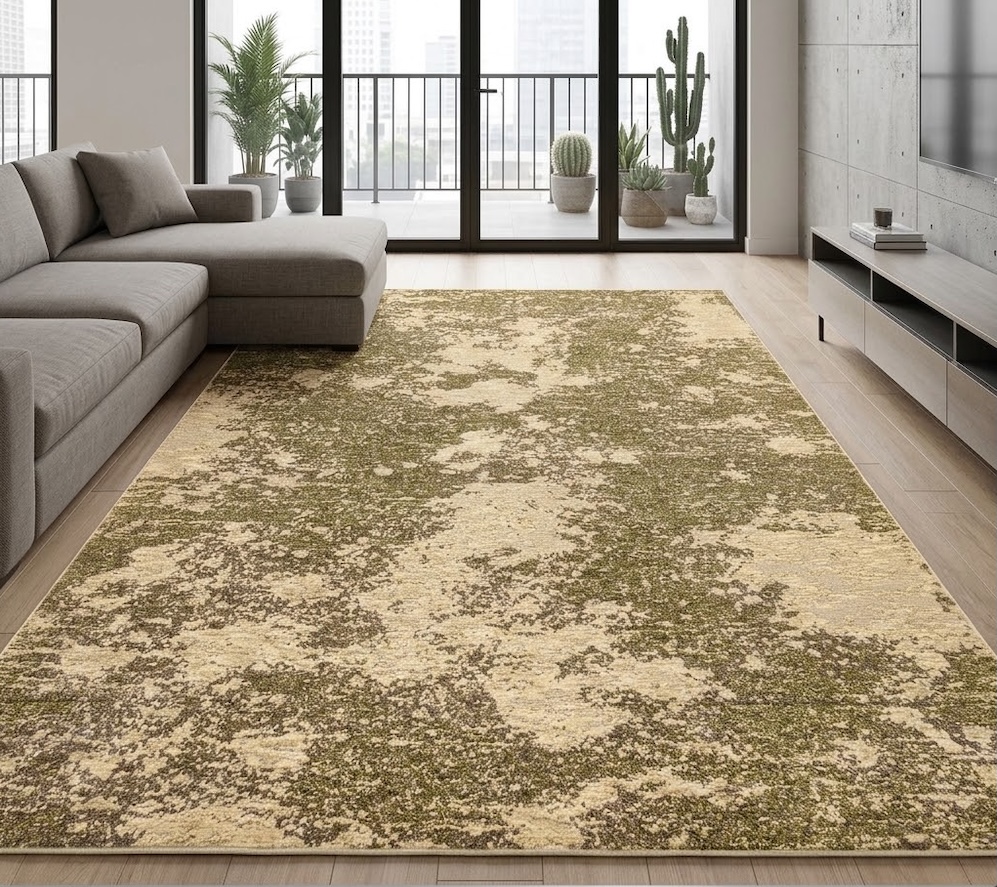 Oren Moss\Cream Oren Moss\Cream Contemporary Rugs UK Mainland Free Shipping